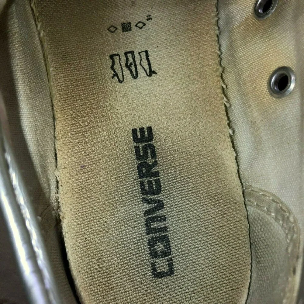 Converse All Star Childrens Shiny Metallic Shoes Size 2